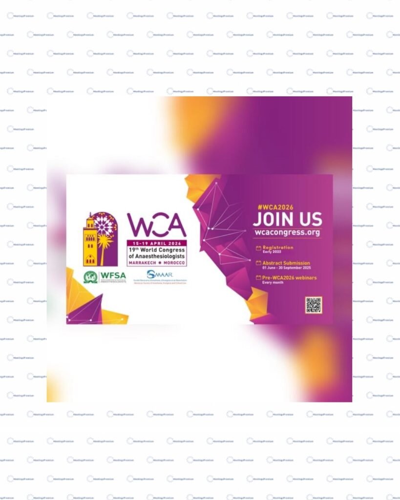 Le 19ème Congrès Mondial des Anesthésistes (WCA)
