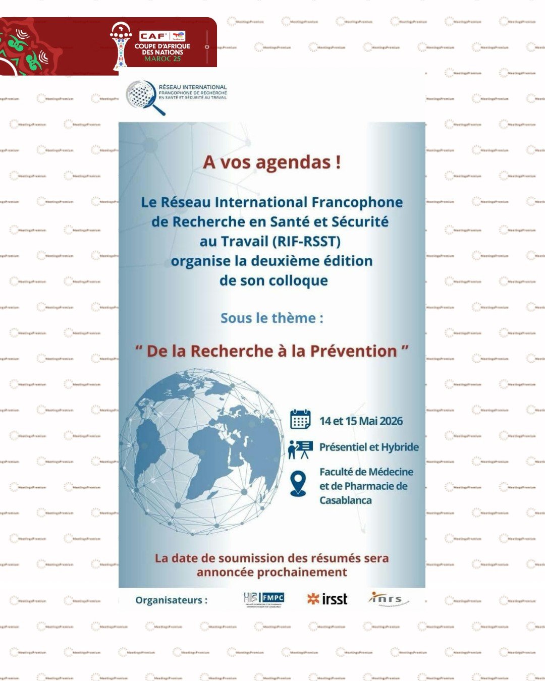 Réseau International Francophone de Recherche en Santé et Sécurité au Travail