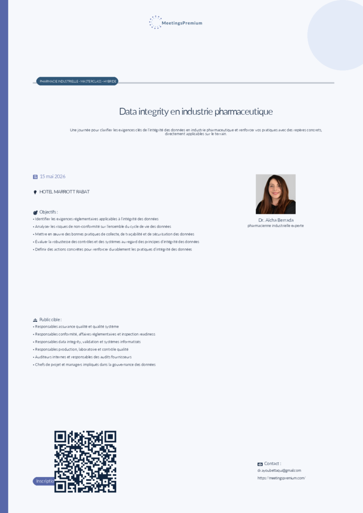 Data integrity en industrie pharmaceutique