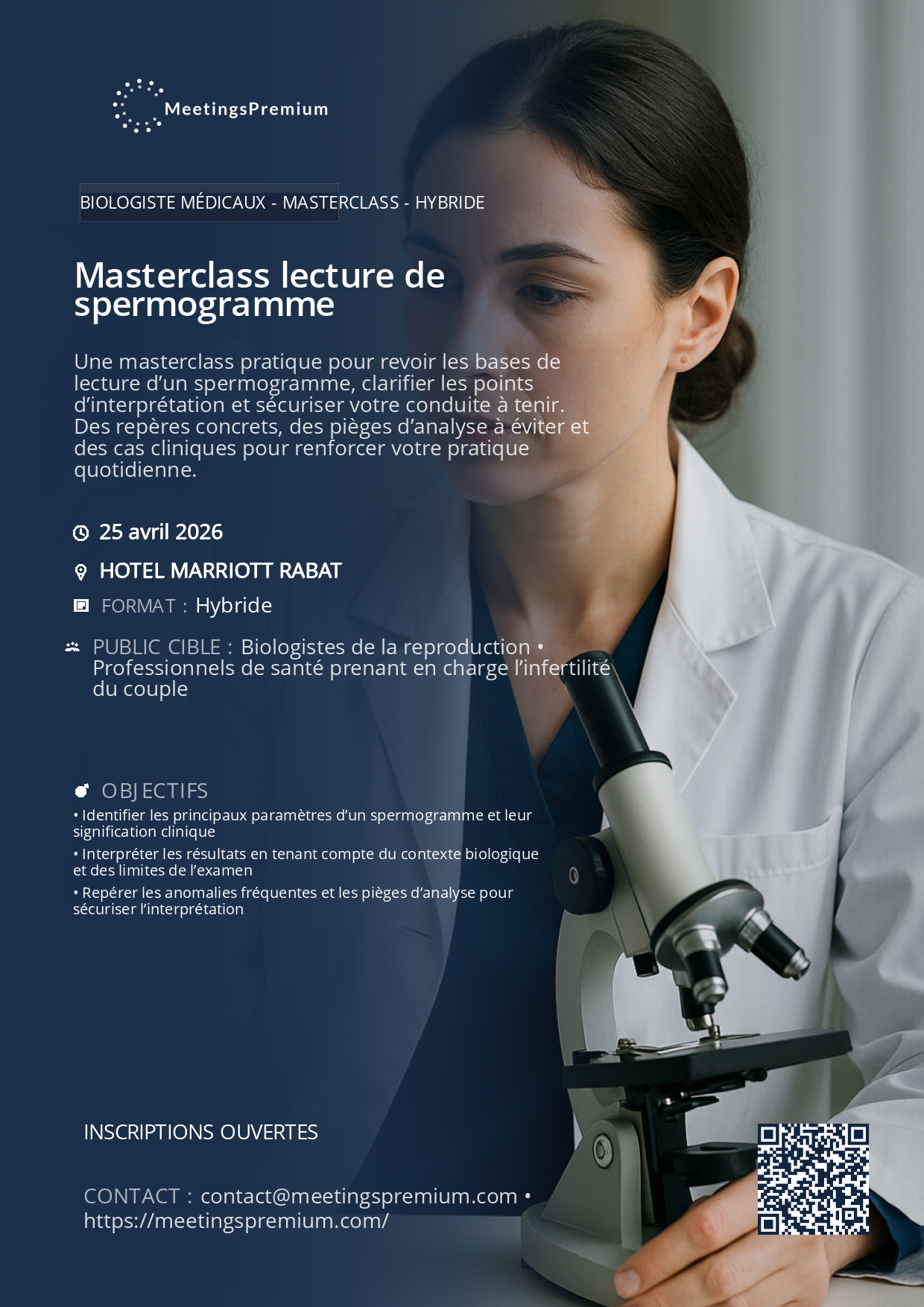 Masterclass lecture de spermogramme